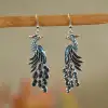 Korean style fashionable and stylish earrings, women's ethnic style peacock earrings, 66 elegant and new details Picture